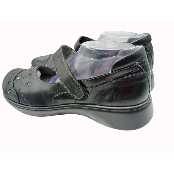 Naot Womens Black Leather Mary Jane Shoes Adjustable Strap EU 42 US 11 Comfort - Picture 6 of 15